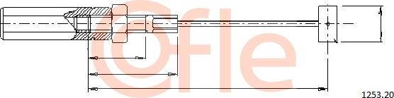 Cofle 1253.20 - Тросик газу autocars.com.ua