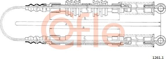 Cofle 1261.1 - Трос, гальмівна система autocars.com.ua