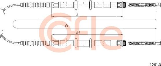 Cofle 1261.3 - Тросик, cтояночный тормоз avtokuzovplus.com.ua