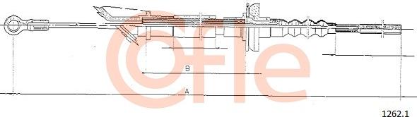 Cofle 1262.1 - Трос, управління зчепленням autocars.com.ua