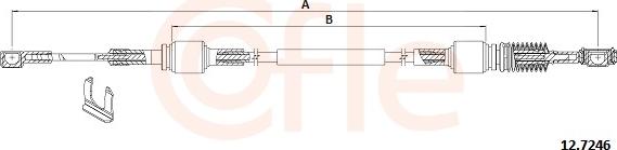 Cofle 12.7246 - Трос, ступінчаста коробка передач autocars.com.ua
