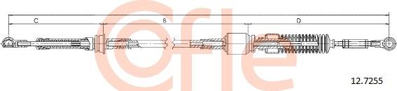Cofle 12.7255 - Трос, ступенчатая коробка передач avtokuzovplus.com.ua