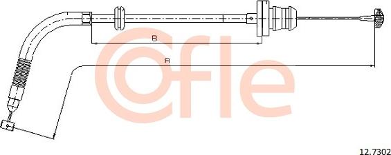 Cofle 12.7302 - Тросик газу autocars.com.ua