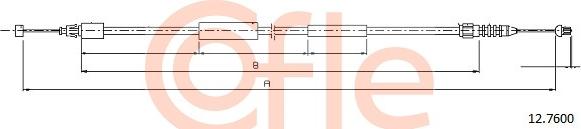 Cofle 12.7600 - Тросик замка капота autocars.com.ua