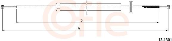 Cofle 13.1301 - Тросик замка капота autocars.com.ua
