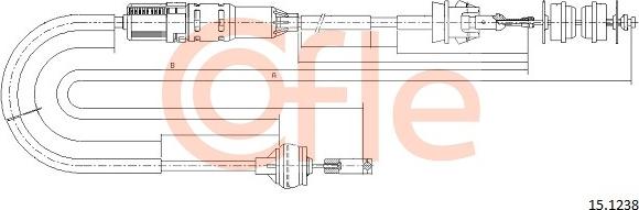 Cofle 15.1238 - Трос, управление сцеплением avtokuzovplus.com.ua