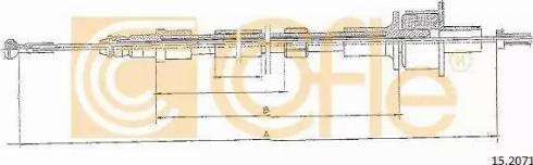 Cofle 15.2071 - Трос, управління зчепленням autocars.com.ua