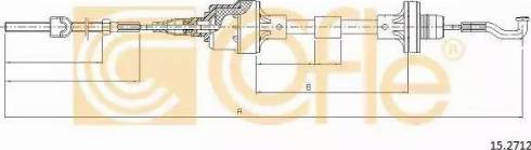 Cofle 15.2712 - Трос, управління зчепленням autocars.com.ua