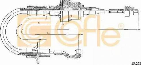 Cofle 15.272 - Трос, управління зчепленням autocars.com.ua
