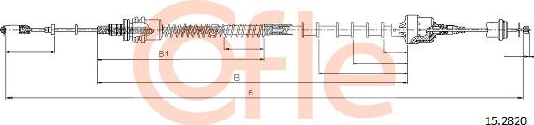 Cofle 15.2820 - Трос, управление сцеплением avtokuzovplus.com.ua