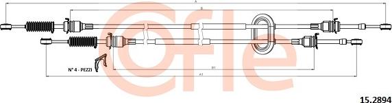 Cofle 15.2894 - Трос, ступенчатая коробка передач avtokuzovplus.com.ua