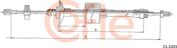 Cofle 15.3203 - Трос, управління зчепленням autocars.com.ua