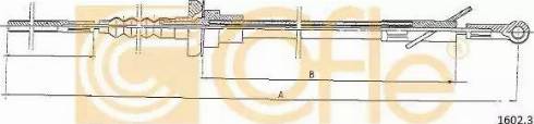 Cofle 1602.3 - Трос, управління зчепленням autocars.com.ua