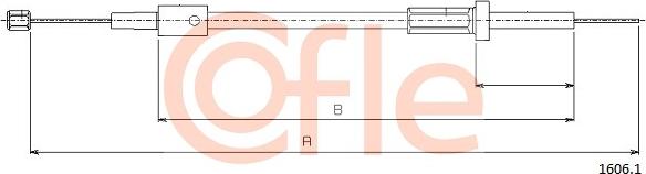 Cofle 92.1606.1 - Тросик замка капота autocars.com.ua