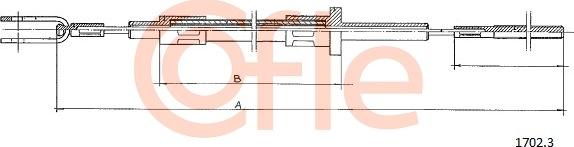 Cofle 1702.3 - Трос зчеплення autocars.com.ua