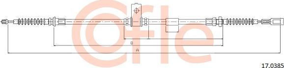 Cofle 17.0385 - Тросик, cтояночный тормоз avtokuzovplus.com.ua