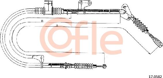 Cofle 17.0582 - Трос, гальмівна система autocars.com.ua