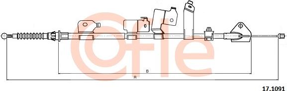 Cofle 17.1091 - Тросик, cтояночный тормоз avtokuzovplus.com.ua