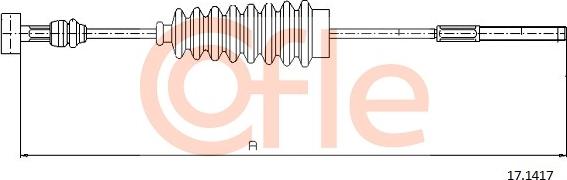 Cofle 17.1417 - Трос, гальмівна система autocars.com.ua