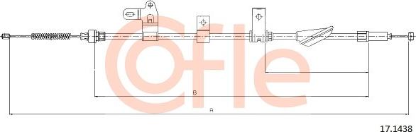 Cofle 17.1438 - Тросик, cтояночный тормоз avtokuzovplus.com.ua