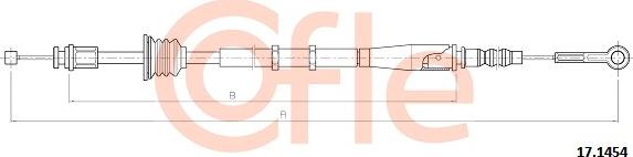 Cofle 92.17.1454 - Трос, гальмівна система autocars.com.ua