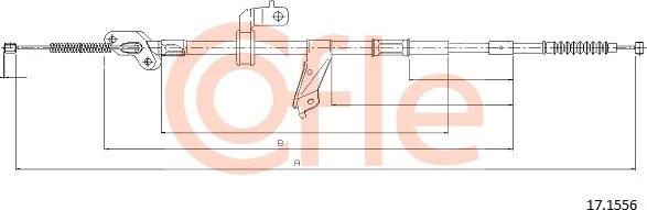 Cofle 17.1556 - Тросик, cтояночный тормоз avtokuzovplus.com.ua