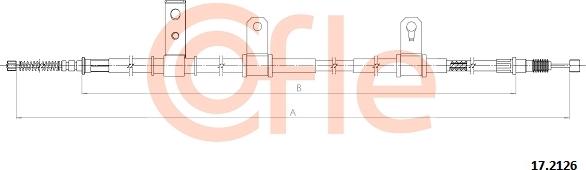 Cofle 92.17.2126 - Тросик, cтояночный тормоз avtokuzovplus.com.ua