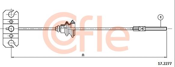 Cofle 17.2277 - Трос, гальмівна система autocars.com.ua