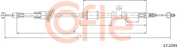 Cofle 92.17.2293 - Трос, гальмівна система autocars.com.ua