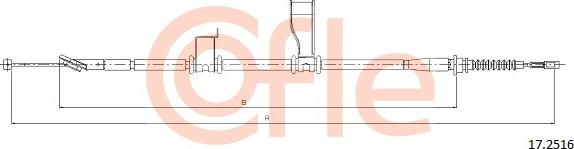 Cofle 17.2516 - Тросик, cтояночный тормоз avtokuzovplus.com.ua