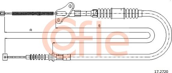 Cofle 17.2720 - Трос, гальмівна система autocars.com.ua