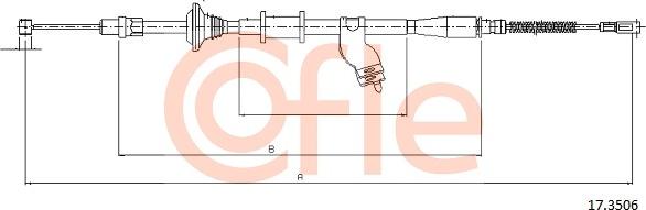 Cofle 17.3506 - Трос, гальмівна система autocars.com.ua