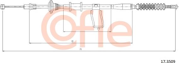 Cofle 92173509 - Трос, гальмівна система autocars.com.ua