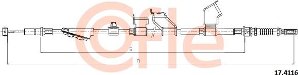 Cofle 17.4116 - Тросик, cтояночный тормоз avtokuzovplus.com.ua