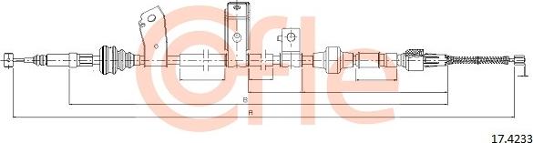 Cofle 17.4233 - Тросик, cтояночный тормоз avtokuzovplus.com.ua