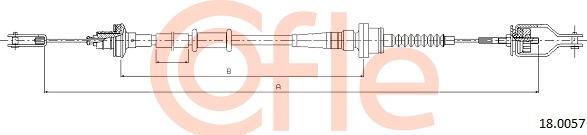 Cofle 18.0057 - Трос, управління зчепленням autocars.com.ua