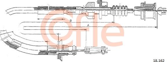 Cofle 18.162 - Трос, управление сцеплением avtokuzovplus.com.ua