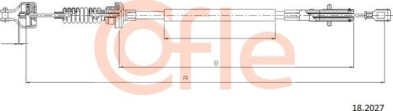 Cofle 18.2027 - Трос, управління зчепленням autocars.com.ua