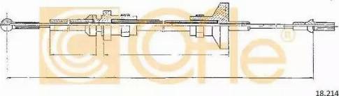 Cofle 18.214 - Трос, управління зчепленням autocars.com.ua