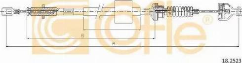 Cofle 18.2523 - Трос, управління зчепленням autocars.com.ua