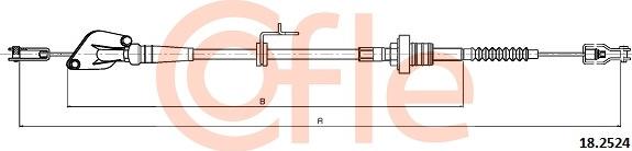 Cofle 18.2524 - Трос, управління зчепленням autocars.com.ua