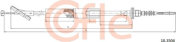 Cofle 18.3504 - Трос зчеплення autocars.com.ua