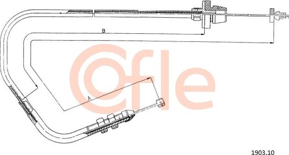 Cofle 1903.10 - Тросик газа avtokuzovplus.com.ua