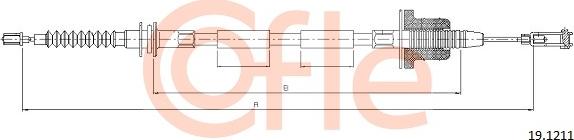 Cofle 19.1211 - Трос, управление сцеплением avtokuzovplus.com.ua
