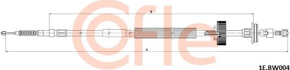 Cofle 1E.BW004 - Трос, гальмівна система autocars.com.ua