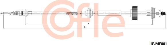 Cofle 1E.ME001 - Трос, гальмівна система autocars.com.ua