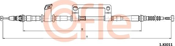 Cofle 1.KI011 - Трос, гальмівна система autocars.com.ua