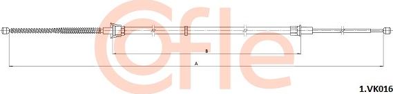Cofle 1.VK016 - Тросик, cтояночный тормоз avtokuzovplus.com.ua
