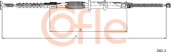 Cofle 241.1 - Трос, гальмівна система autocars.com.ua