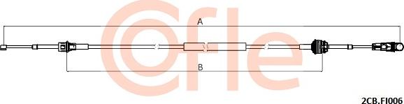 Cofle 2CB.FI006 - Трос, ступенчатая коробка передач autodnr.net